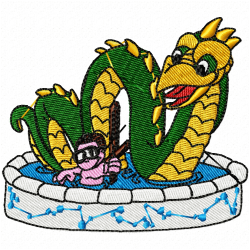 Children And Animals Embroidery Design 7 Children And Animals Embroidery Design 7